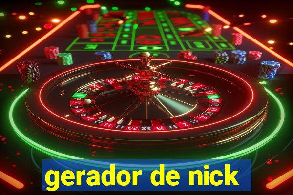 gerador de nick